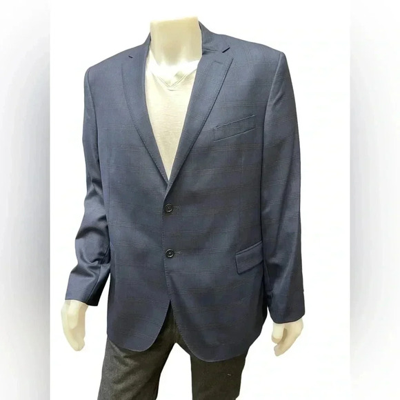 Austin Reed Signature Blue Wool Blazer Size 46R - Picture 1 of 11
